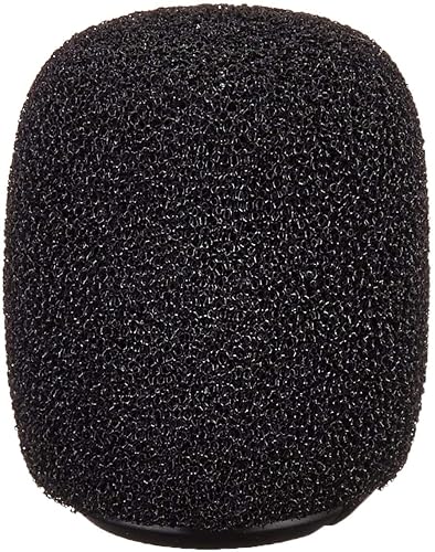 Shure RK183WS Black Snap-Fit Foam Windscreens for MX183 MX184 MX185 Beta 98 WL183 WL184 & WL185 (4)