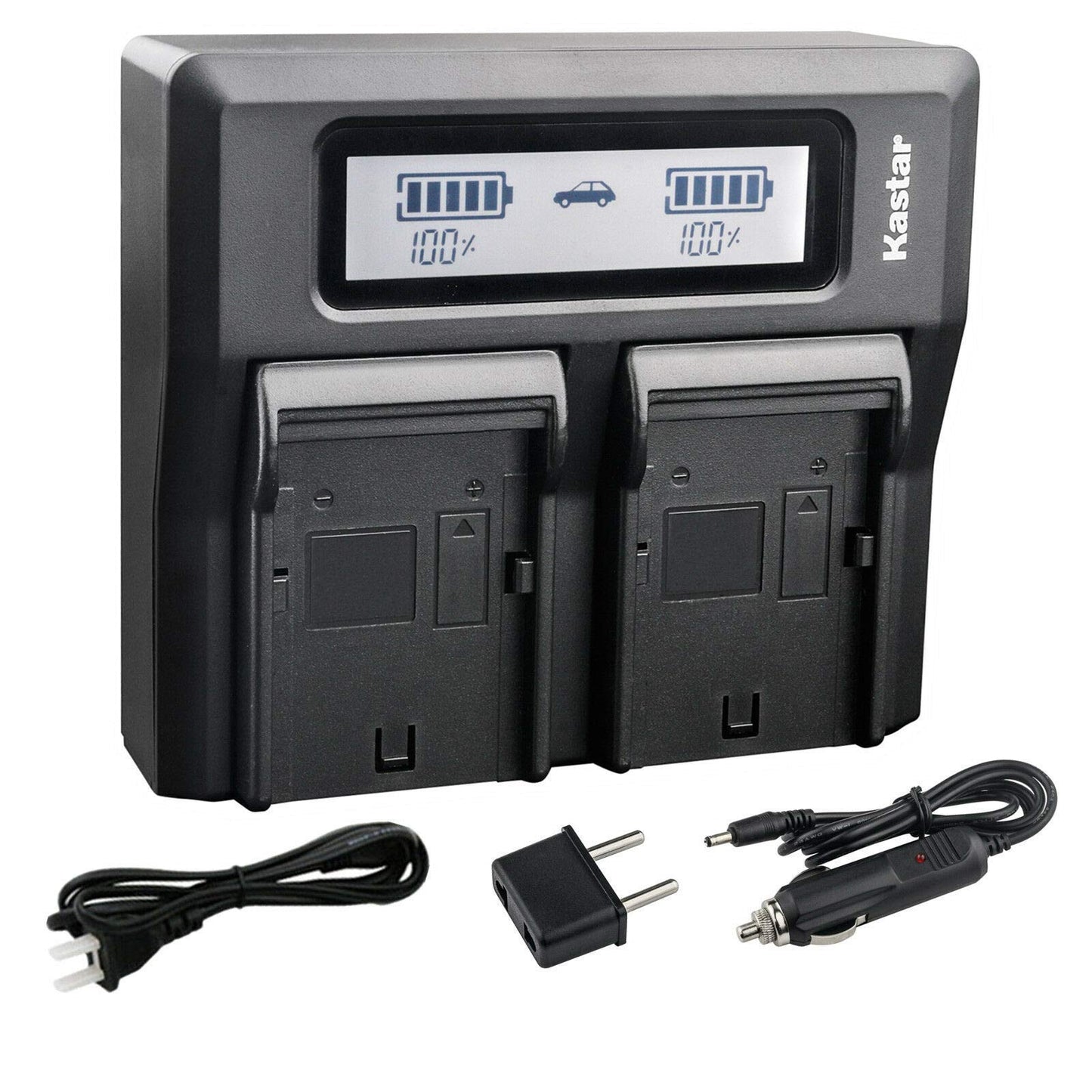 Kastar LCD Dual Fast Charger for Topcon BT-60Q BT-61Q BT-62Q BT-65Q BT-66Q GMS-2 Survey Instrument Battery, Topcon BC-30 BC-30D BT-30 Charger, Topcon