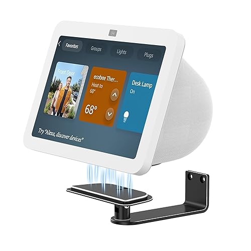 Laivli Wall Mount for Echo Show 8 (3rd Gen), Aluminum Alloy Stand with Strong Magnetic, Tilt and Swivel for Viewing, Smart Display Stand for Show 8
