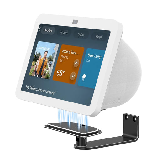 Laivli Wall Mount for Echo Show 8 (3rd Gen), Aluminum Alloy Stand with Strong Magnetic, Tilt and Swivel for Viewing, Smart Display Stand for Show 8