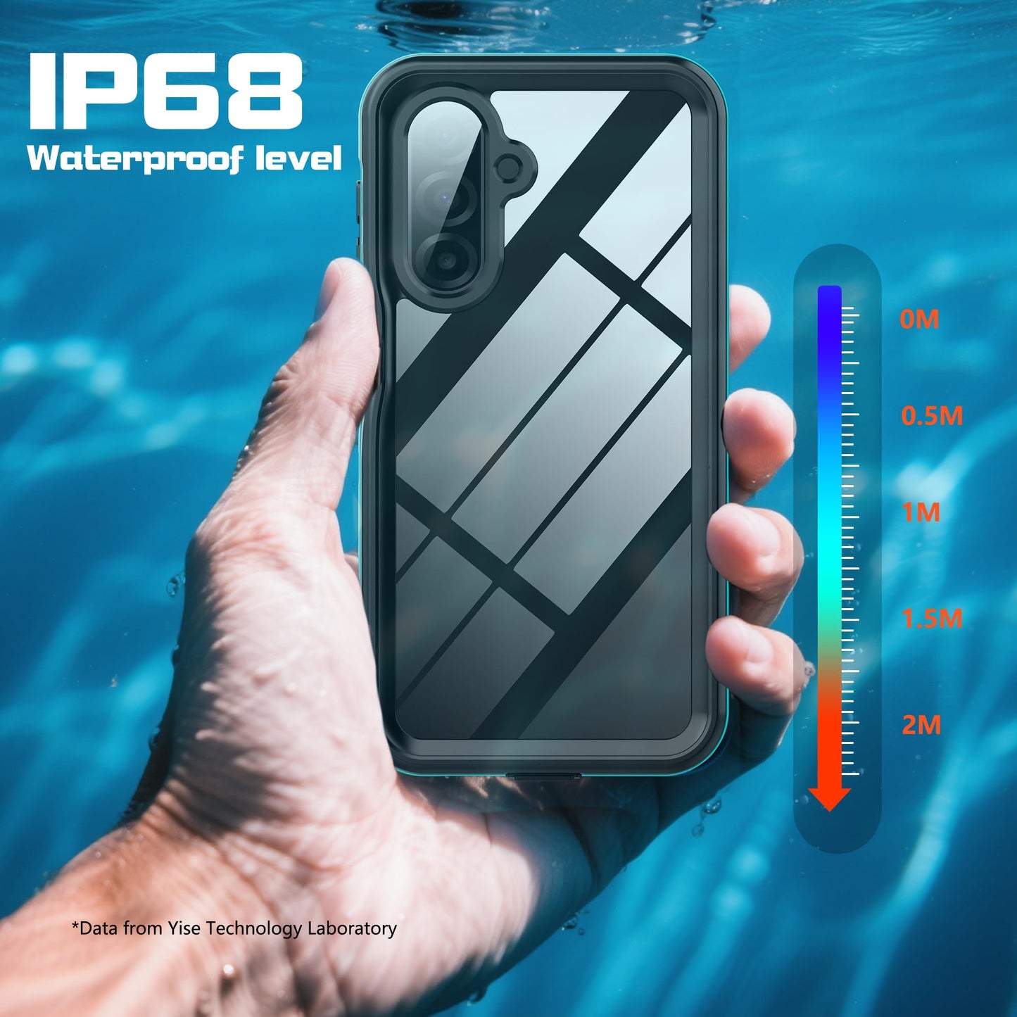for Samsung Galaxy A17 5G Phone Case Waterproof, [IP68 Waterproof Dustproof] [Built-in Screen Protector] Rugged Full Body Underwater Shockproof