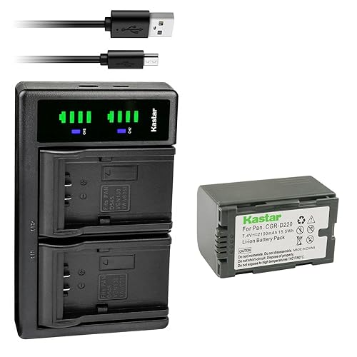 Kastar 1-Pack CGR-D16S Battery and LTD2 USB Charger Compatible with Panasonic AG-AC90 AG-AC90P AG-AC90PJ AG-AC90PX AG-DVC7 AG-DVC7P AG-DVC15 AG-DVC15P