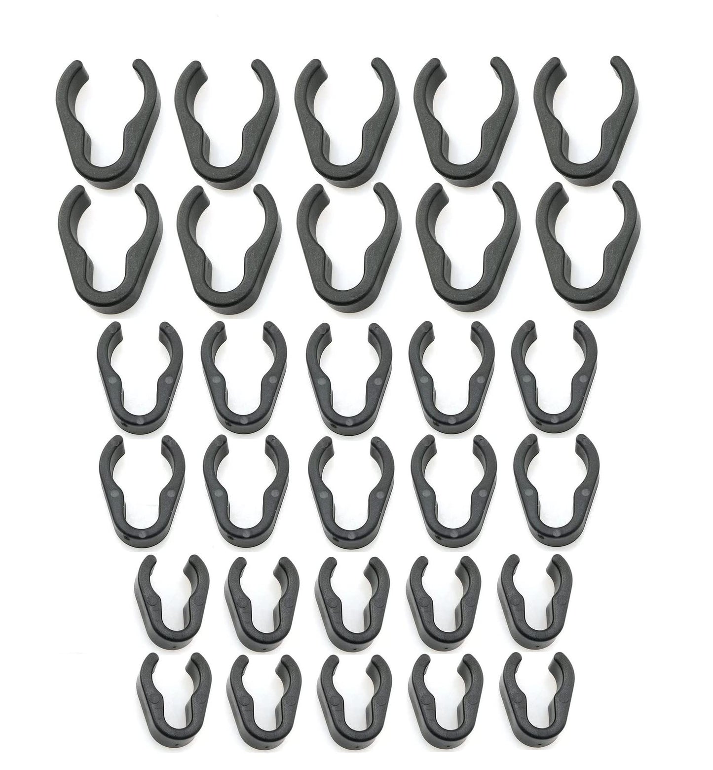 Mateda Mic Cable Clips - 30Pcs Universal Mic Boompole Clips