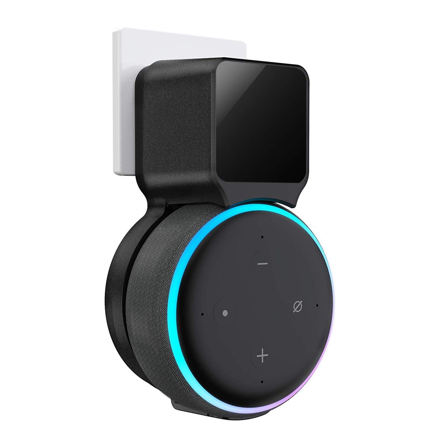 Maxonar Echo Dot Wall Mount Holder, Echo Dot Mount 3rd Generation Compatible with HomePod Mini, Clever Echo Dot Accessories with Built-in Cable