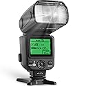 Altura Photo Camera Flash with LCD Display for DSLR & Mirrorless Cameras - External Speedlite Featuring a Standard Hot Shoe, Universal Speedlight