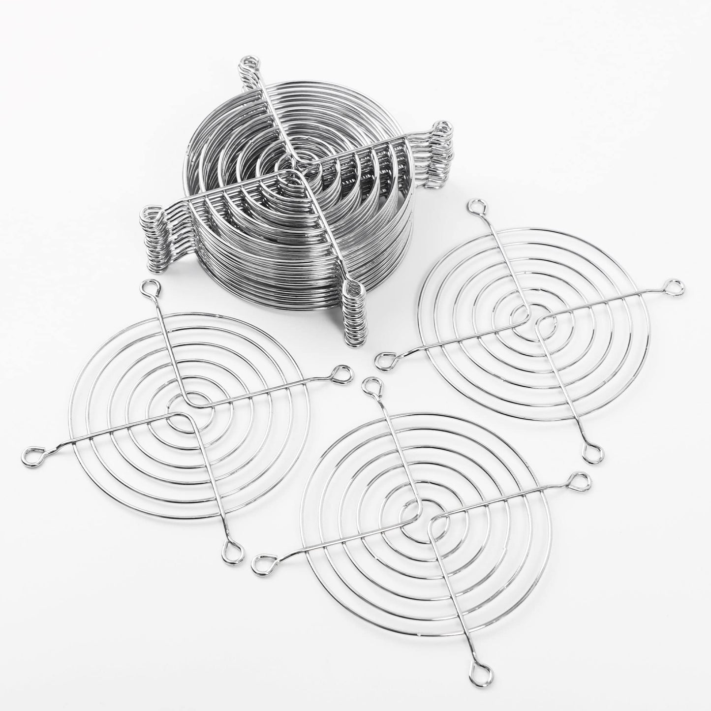 uxcell 90mm/3.6" Metal Fan Grill Fan Guard Protective Case - 15pcs