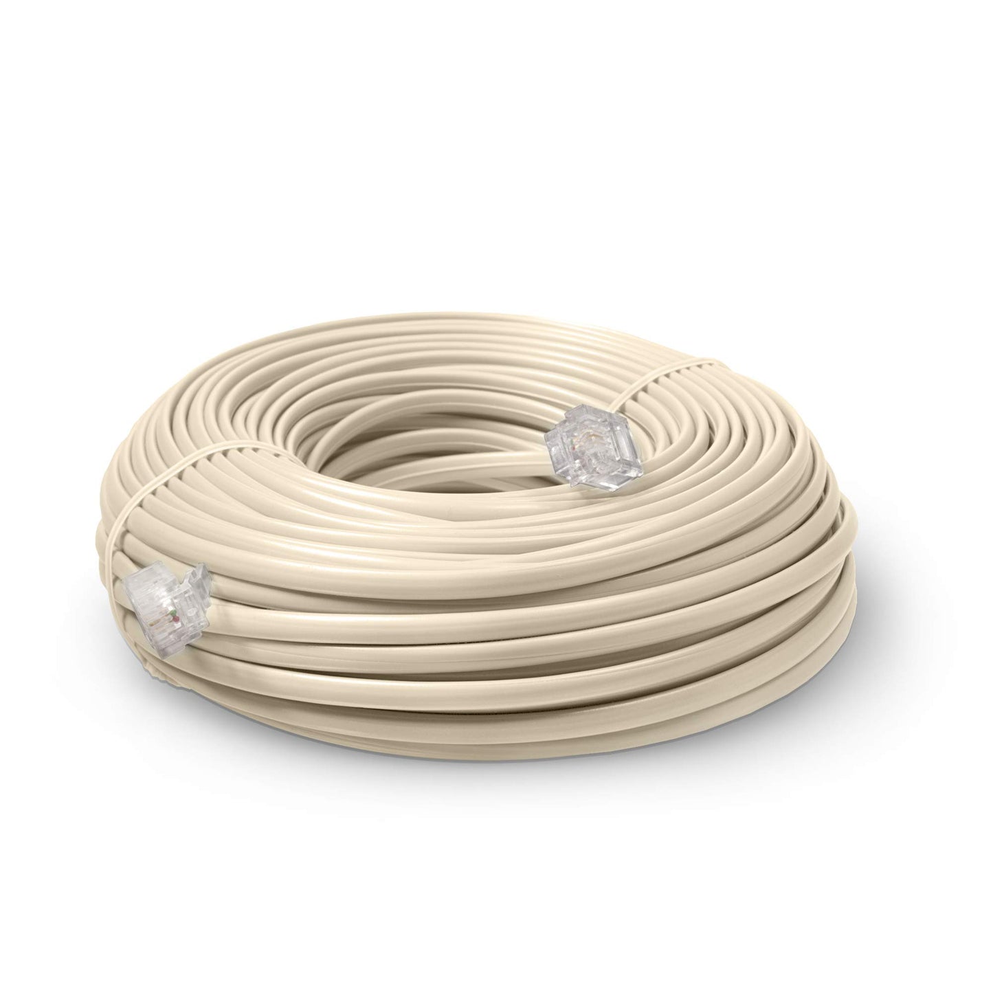 THE CIMPLE CO 50 FT Phone Cord for Landline - Modular Phone Line Cord for Fax, Printer, AIO, and Office Machines - 2 Conductor (2 Pin, 1 Line)