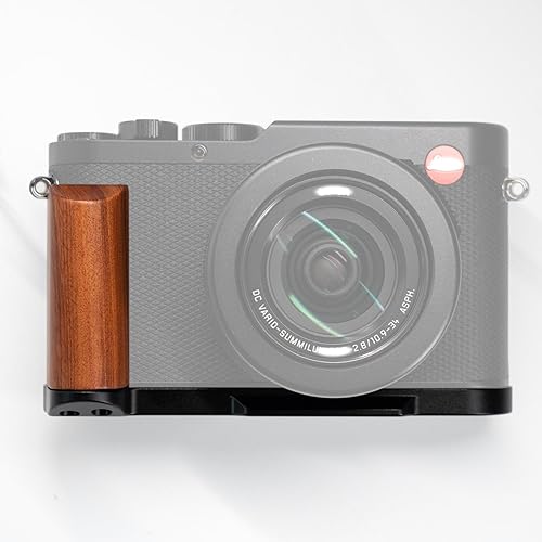 Iborrys L-Shaped Camera Handle ?Compatible with Leica D-LUX8 Camera ?Precious Vintage Solid Wood | Handcrafted by Experienced Artisans (Desert