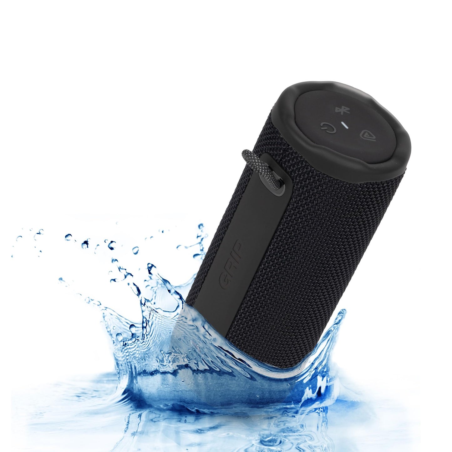 JBL Grip Portable Bluetooth Speaker Black (JBLGRIPBK) - IP68 Waterproof & Dustproof | Bluetooth 5.4 | AI Sound Boost | 14-Hour Battery | Includes