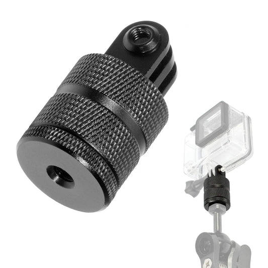 360 Degree Rotation Tripod Mount Adapter, Aluminum 1/4 inch 20 Camera Mount Compatible with GoPro 13/12 Black,Hero10/ 9/8/ 7/6/ 5/ Series,DJI, XiaoYi