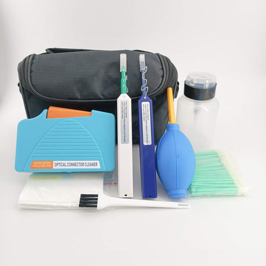 QIIRUN Fiber Optic Cleaning Kit - Fiber Cleaner for FC SC ST LC Connector, FTTH Fiber Cleaning Cassette (550+ Cleans), 1.25mm & 2.5mm Fiber Optic