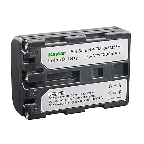 Kastar NP-FM50 Battery Replacement for Sony NP-FM30 NP-FM50 NP-FM51 NP-QM50 NP-QM51 NP-FM55H and CCD-TR DCR-PC DCR-TRV DCR-DVD DSR-PDX GV HVL Series