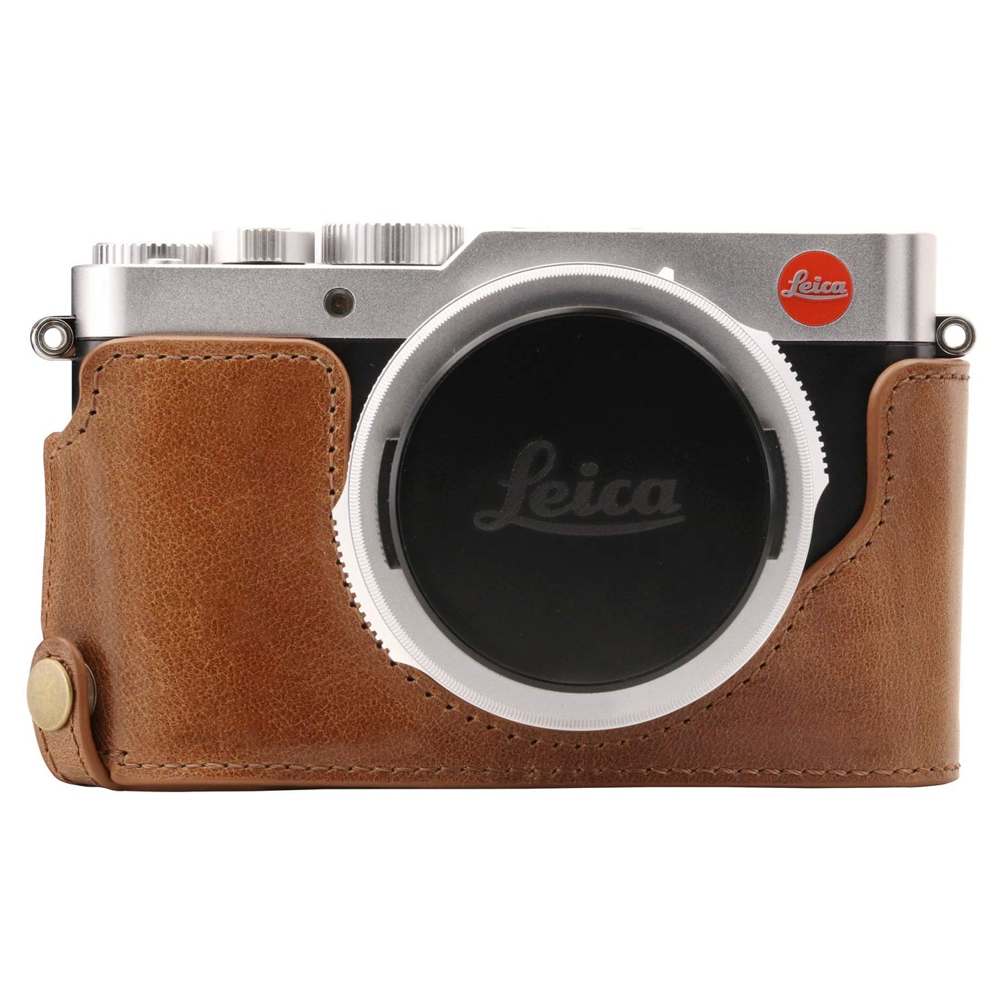 Mega Gear Leica D-Lux 7, D-Lux 8 Ever Ready Genuine Leather Camera Half Case And Strap