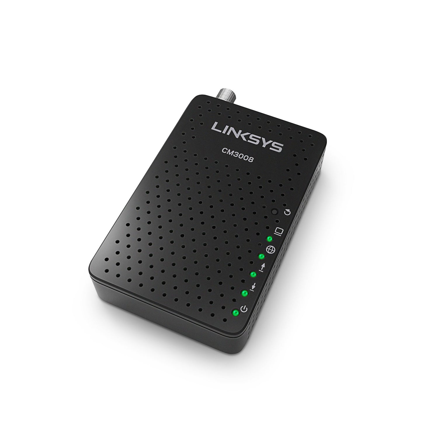 Linksys DOCSIS 3.0 8x4 Cable Modem Certified with Comcast Xfinity, Time Warner Cable, Charter, Cox, Cablevision, and more (CM3008) (Renewed)