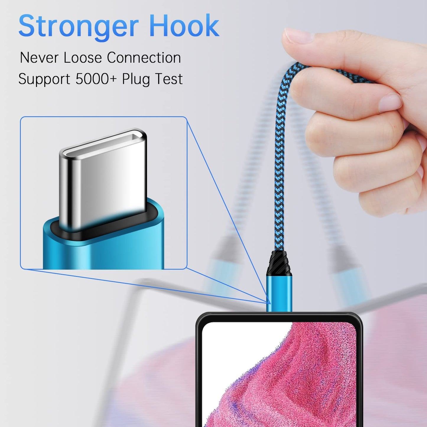 Android Phone Charger Fast Charging for Samsung Galaxy A17 A16 A07 S25 Plus S25 Ultra S24FE S24 Ultra S23FE A35 A15 A14 A13 A53 A54 S22 Plus S21 S20