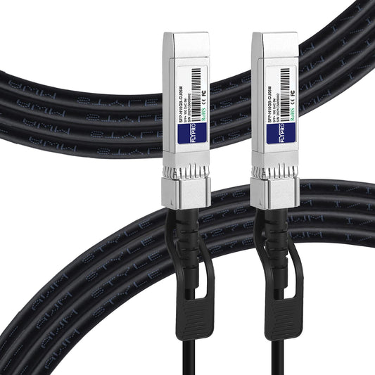 FLYPROFiber- 10G SFP+ DAC Twinax Cable, 5M/16.4ft Passive Direct Attach Copper Twinax, for Cisco SFP-H10GB-CU5M, Uiquiti, Netgear, Mikrotik, D-Link