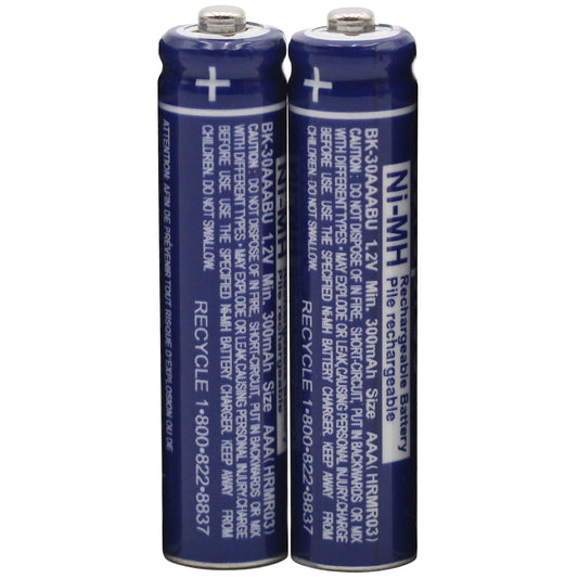 Cerepros 2-Pack BK-30AAABU 1.2V 300mAh Battery for Panasonic KX-TGDA50 KX-TGD530 KX-TGD630 KX-TGD632 KX-TGDA63 W KX-TGD860 W KX-TGD864 W Cordless