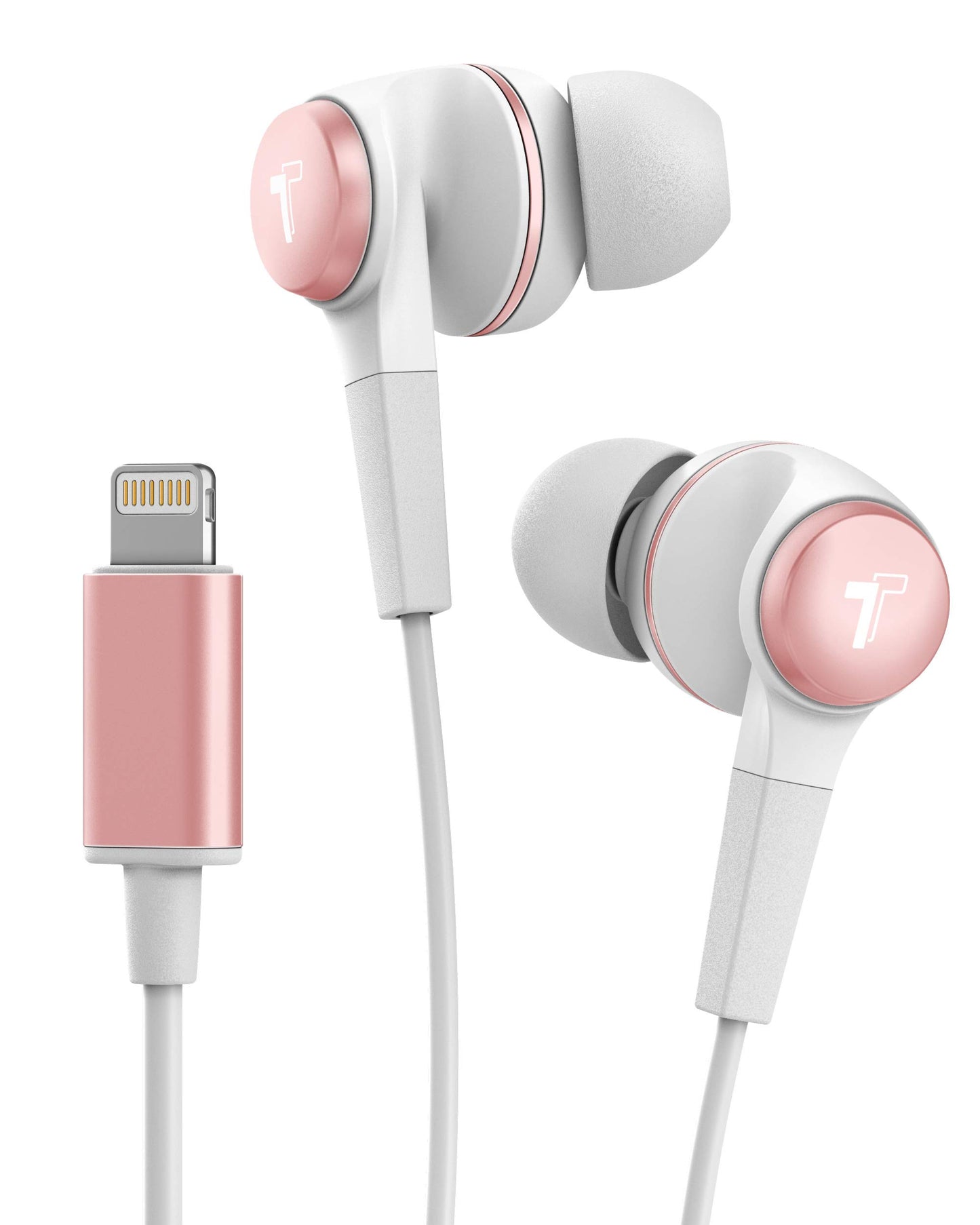 Thore iPhone Earphones (Apple MFi Certified) V120 in Ear Wired Lightning Earbuds (Sweat/Water Resistant) Headphones with Mic/Volume Remote for iPhone…