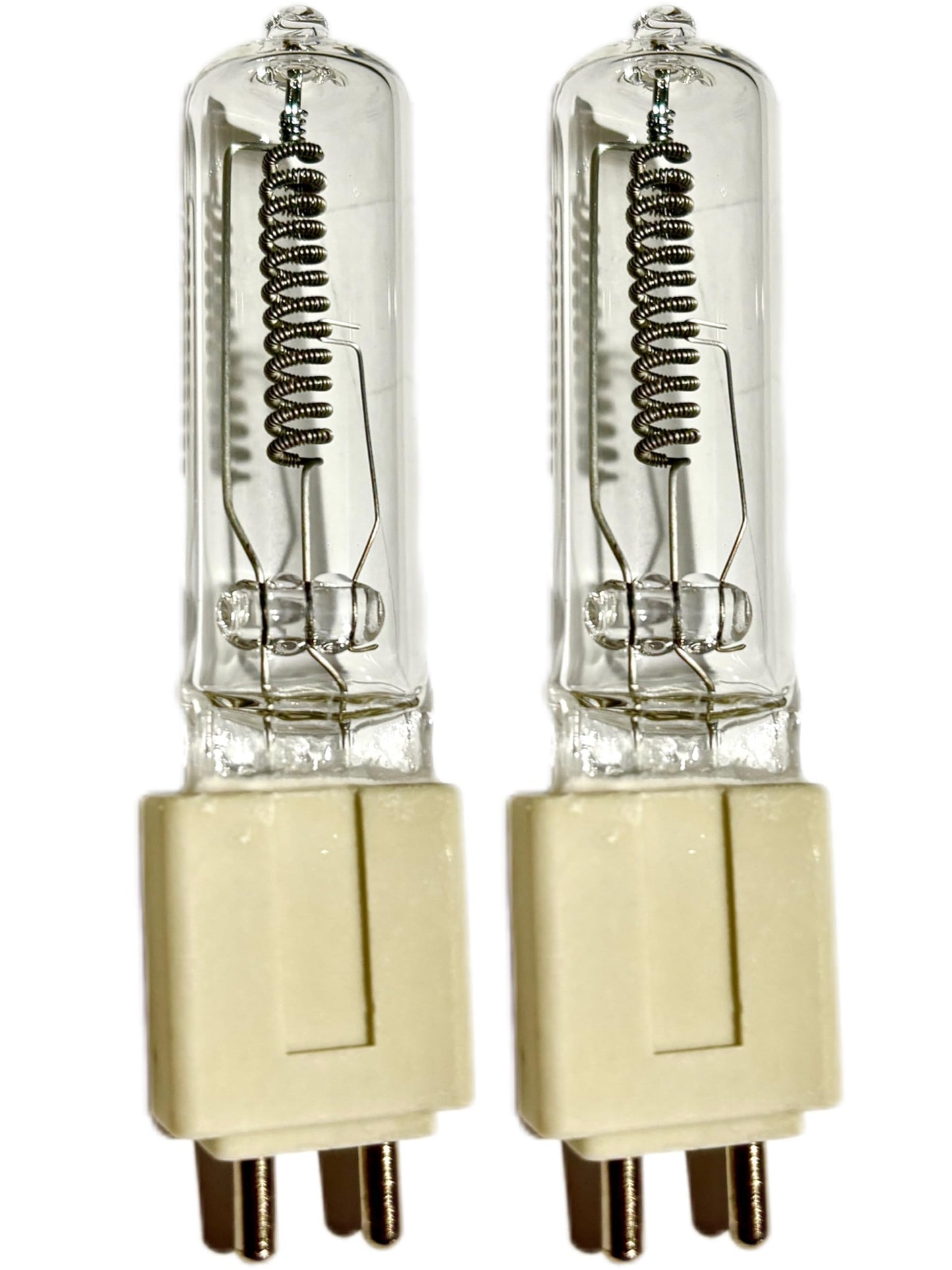 Tawelun 2PCS EHG 750W 120V Halogen Lamp Base G9.5 Medium Bipin,T6 Halogen Bulb Stage Studio Lamp,Clear