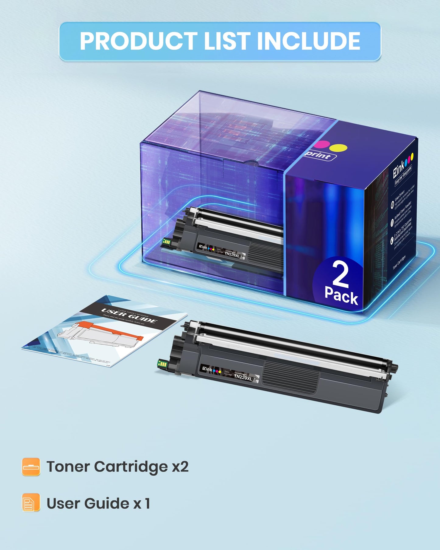 E-Z Ink Compatible for Brother TN229XL Toner Cartridges TN229 TN229XL Black