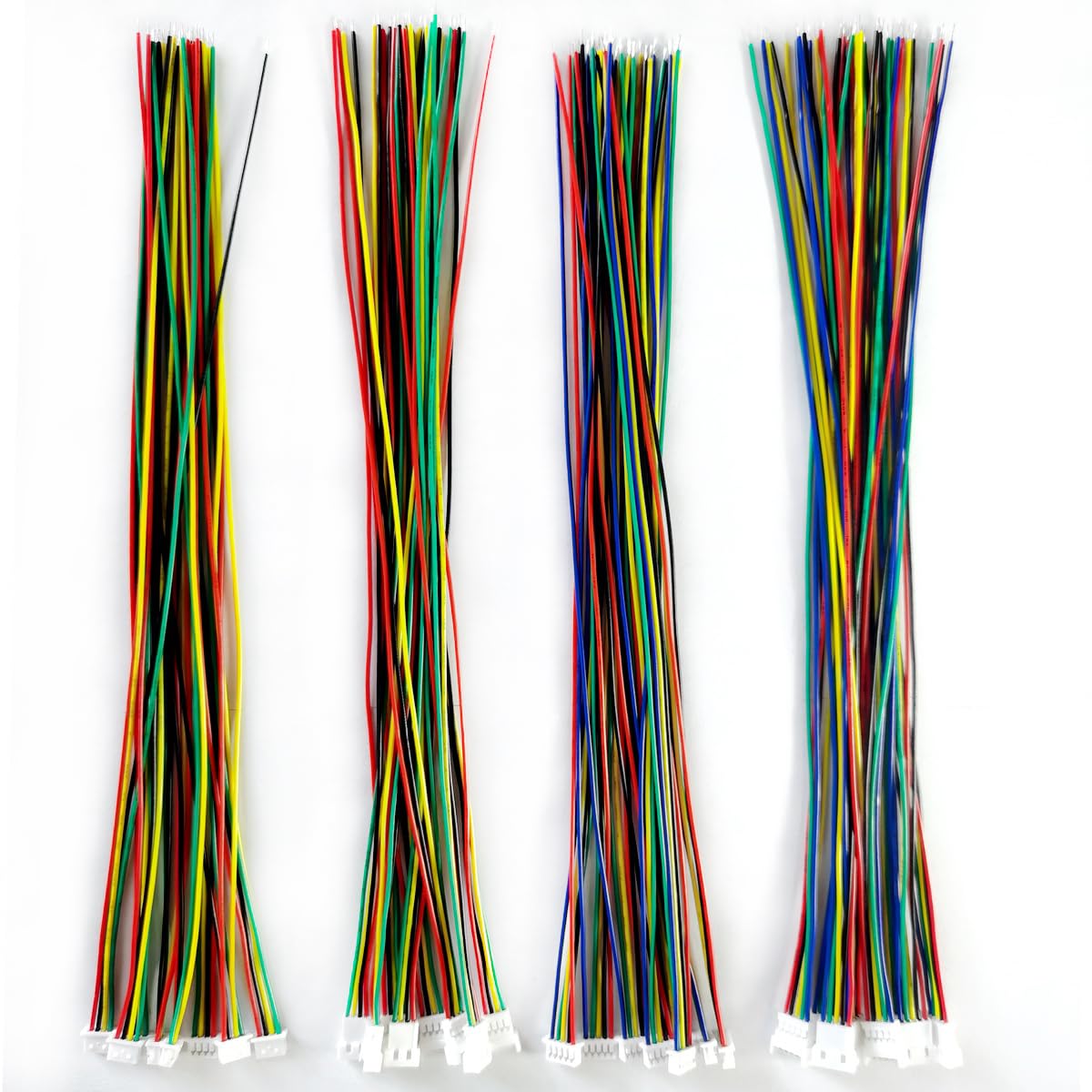 BOJOUL for 16 Sets JST 1.25mm 4 + 5 Pin 28AWG Male + Female Connector Plug with Wire Cable 20cm Used in PCB Toys Household Appliances etc