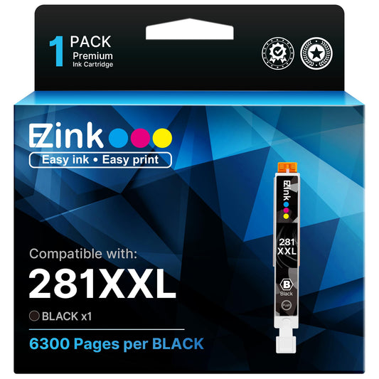E-Z Ink Compatible Ink Cartridge Replacement for Canon PGI-280XXL PGI280XXL to use with TR8620a TR8620 TS702a TS9520 TS9521C TR8520 TS6220 TS6320
