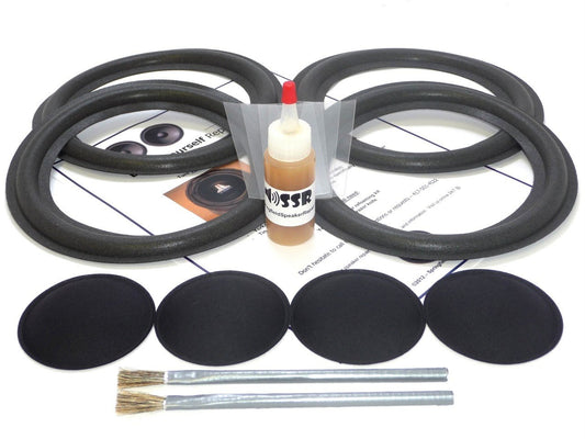 Springfield Speaker Complete Speaker Foam Surround Repair Kit - 4 Speaker Kit - 4 Screen Dust Caps - Compatible with Bose 601-4 Piece, 8 Inch