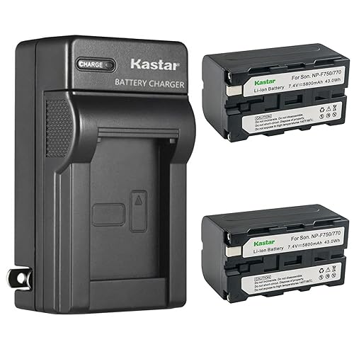 Kastar 2-Pack Battery and AC Wall Charger Replacement for Sony DCR-TRV58 DCR-TRV620 DCR-TRV7 DCR-TRV720 DCR-TRV735 DCR-TRV820 DCR-TRV9 DCR-TRV900