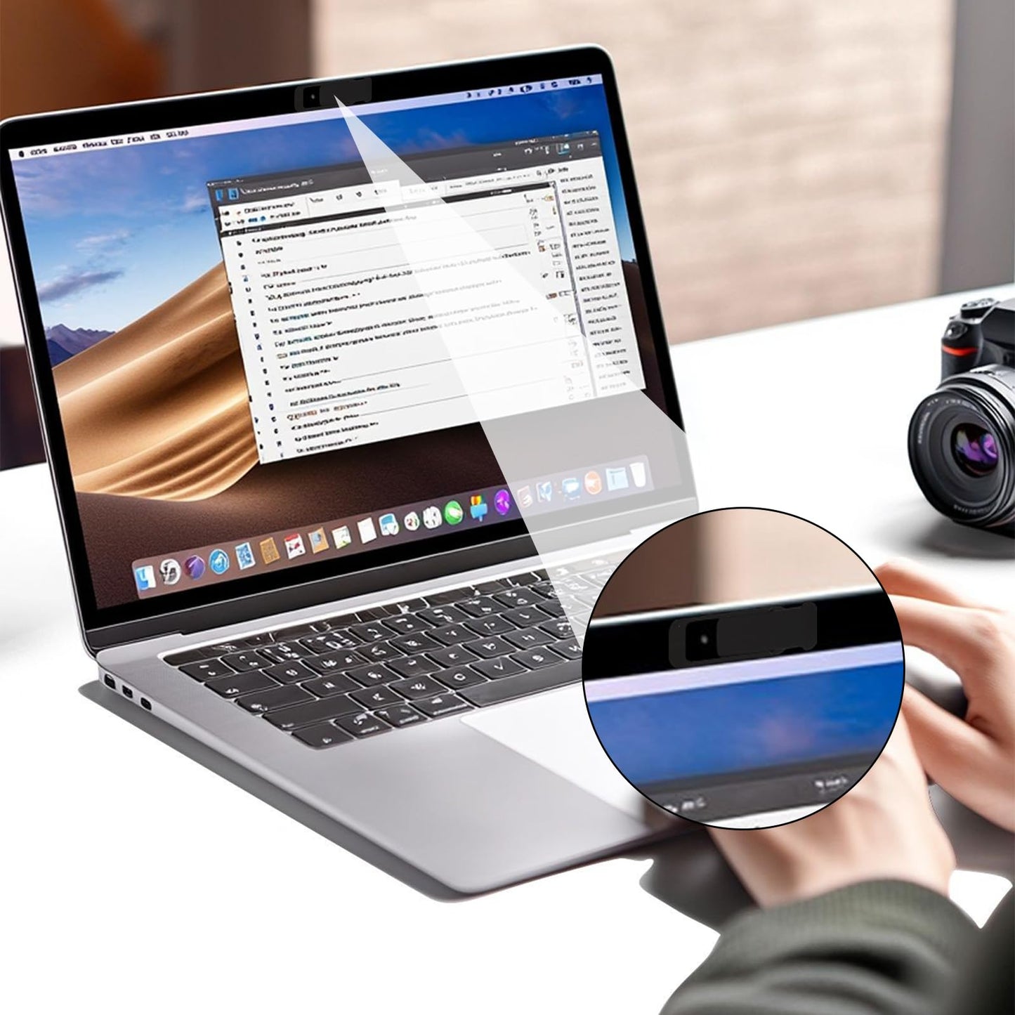 braxan Laptop Camera Cover Slide, Webcam Privacy Cover, Protect Privacy and Security, Suitable for Computer, Mobile Phones, Laptops, Tablets (18Pcs