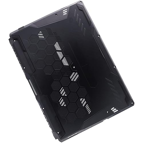 Deal4GO Black Bottom Case Lower Base Cover (3 Air Outlet) Replacement for ASUS TUF Gaming FA506 FX506 FA566 Series