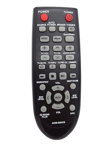 AH59-02547B Soundbar Replacement Remote Control Compatible with Samsung Sound Bar Home Theater System HWF450ZA HWF450 PSWF450 AH68-02644D-00 HW-F450ZA