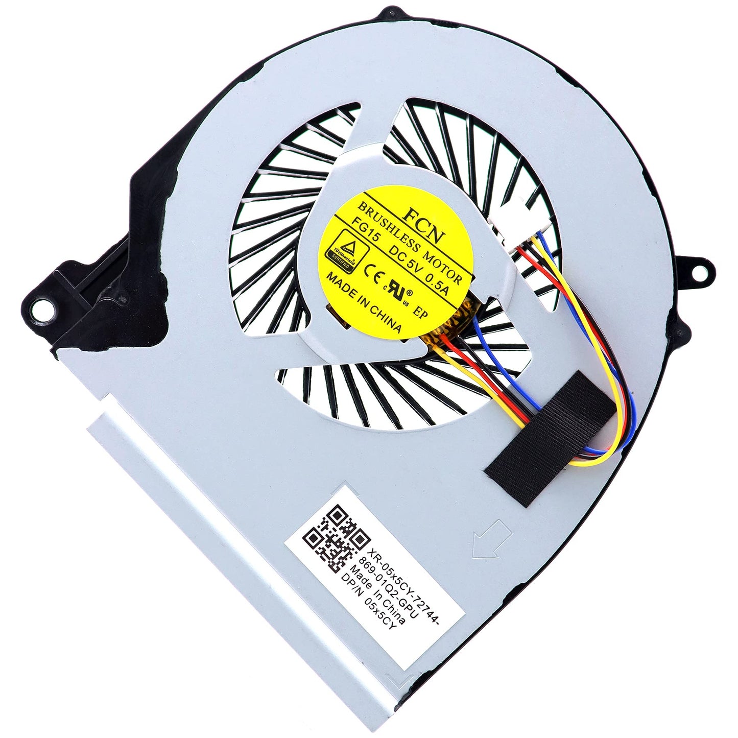 Deal4GO CPU Cooling Fan 4X5CY 04X5CY w/GPU Fan Cooler RJX6N 0RJX6N Set Replacement for Dell Inspiron 15 7559 7557 5577 5576 P57F