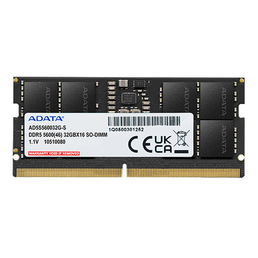 ADATA DDR5 5600 SO-DIMM Memory Module - 32GB High Bandwidth Laptop Memory Module (RAM) - High-Speed 5600MHz - Automatic Error Correction - Compatible