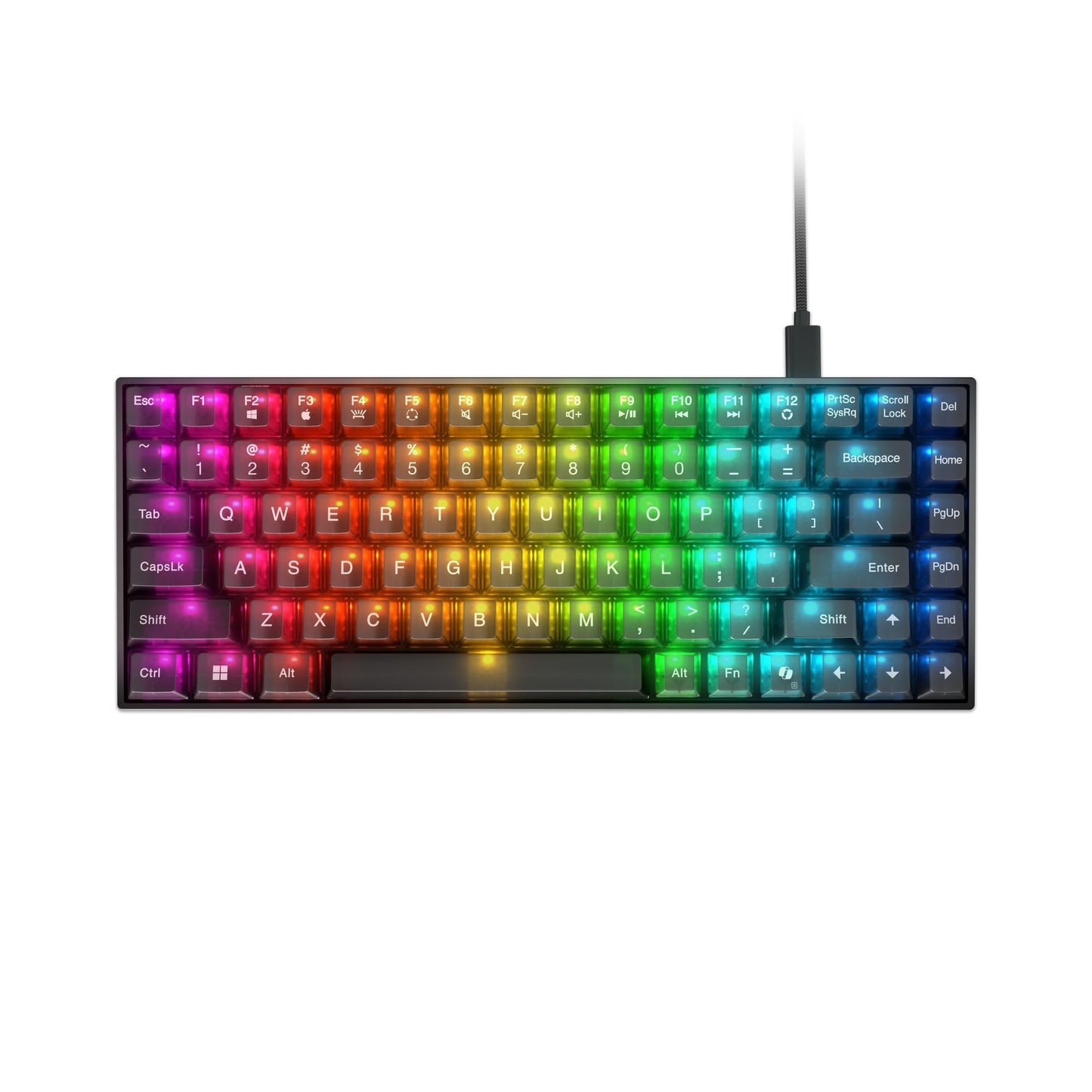 Lenovo Legion K510 Mini Pro Wired Mechanical Gaming Keyboard - 75% Compact Design, RGB Illumination, Hot-Swappable Mechanical Switches, Programable