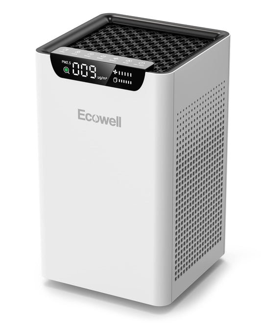ECOWELL Air Purifiers for Home Large Room 1185Ft² with Air Quality Monitor