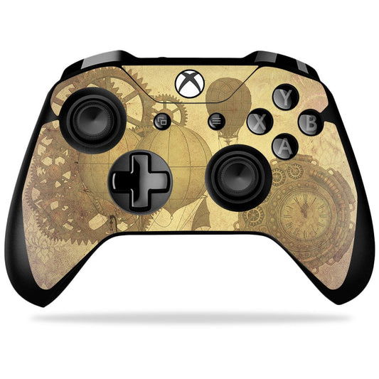 MightySkins Skin Compatible with Microsoft Xbox One X Controller - Steam Punk Paper | Protective, Durable, and Unique Vinyl wrap Cover | Easy