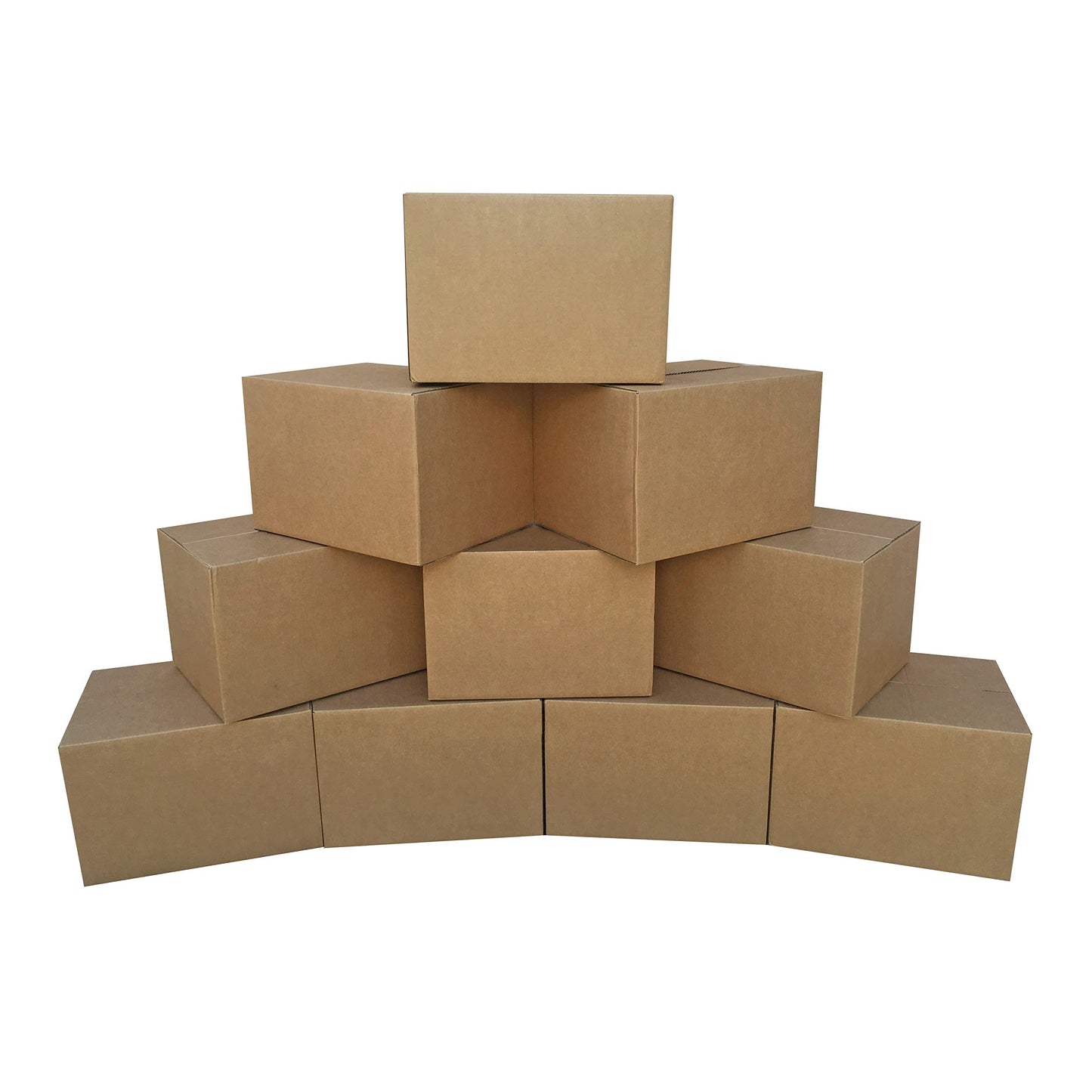 Amazon Basics Cardboard Moving Boxes for Packing and Shipping, Medium Size, 18" x 14" x 12", Brown, 10-Pack