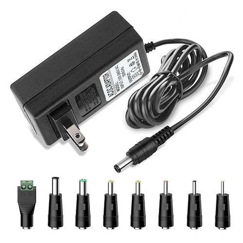 20V 2A AC DC Power Supply Adapter 20 Volts 2 Amps US Wall Charger, DC Plug 5.5x2.1mm & 2.5mm for 20volt 0.5A 0.8A 1A 2A, 500mA 800mA 1000mA 2000mA…