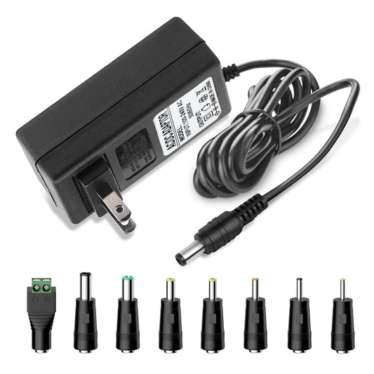 20V 2A AC DC Power Supply Adapter 20 Volts 2 Amps US Wall Charger, DC Plug 5.5x2.1mm & 2.5mm for 20volt 0.5A 0.8A 1A 2A, 500mA 800mA 1000mA 2000mA…