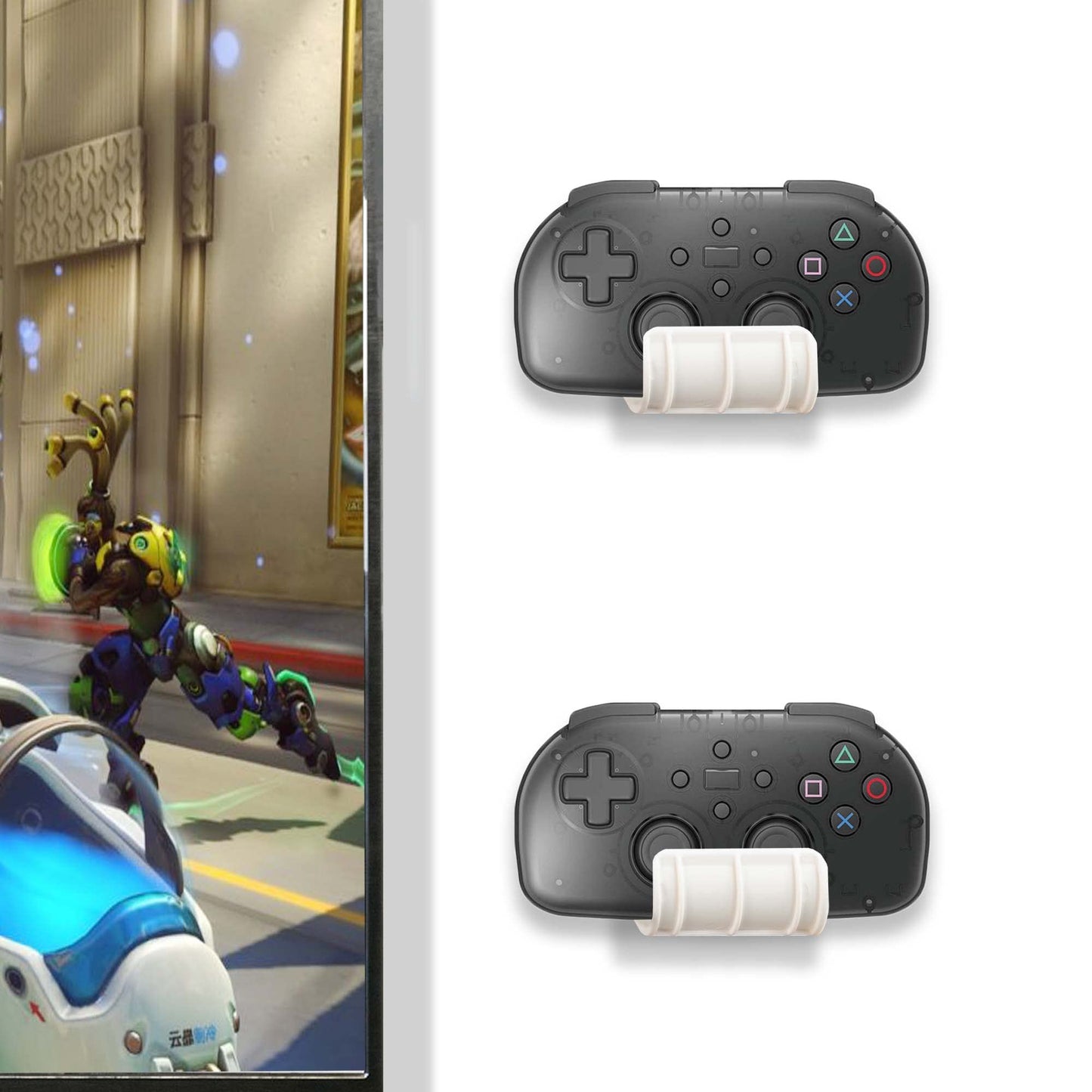 VIVO Universal Video Game Controller Wall Mount Holders, Compatible with PlayStation, Xbox, NVIDIA, Nintendo Switch Controllers, and More, 2-Pack