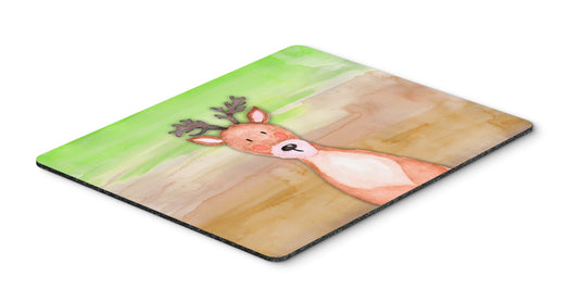 Caroline's Treasures BB7435MP Deer Watercolor Mouse Pad, Hot Pad or Trivet for Home Office Gaming Working Computers Laptop Mouse Mat,Washable Large