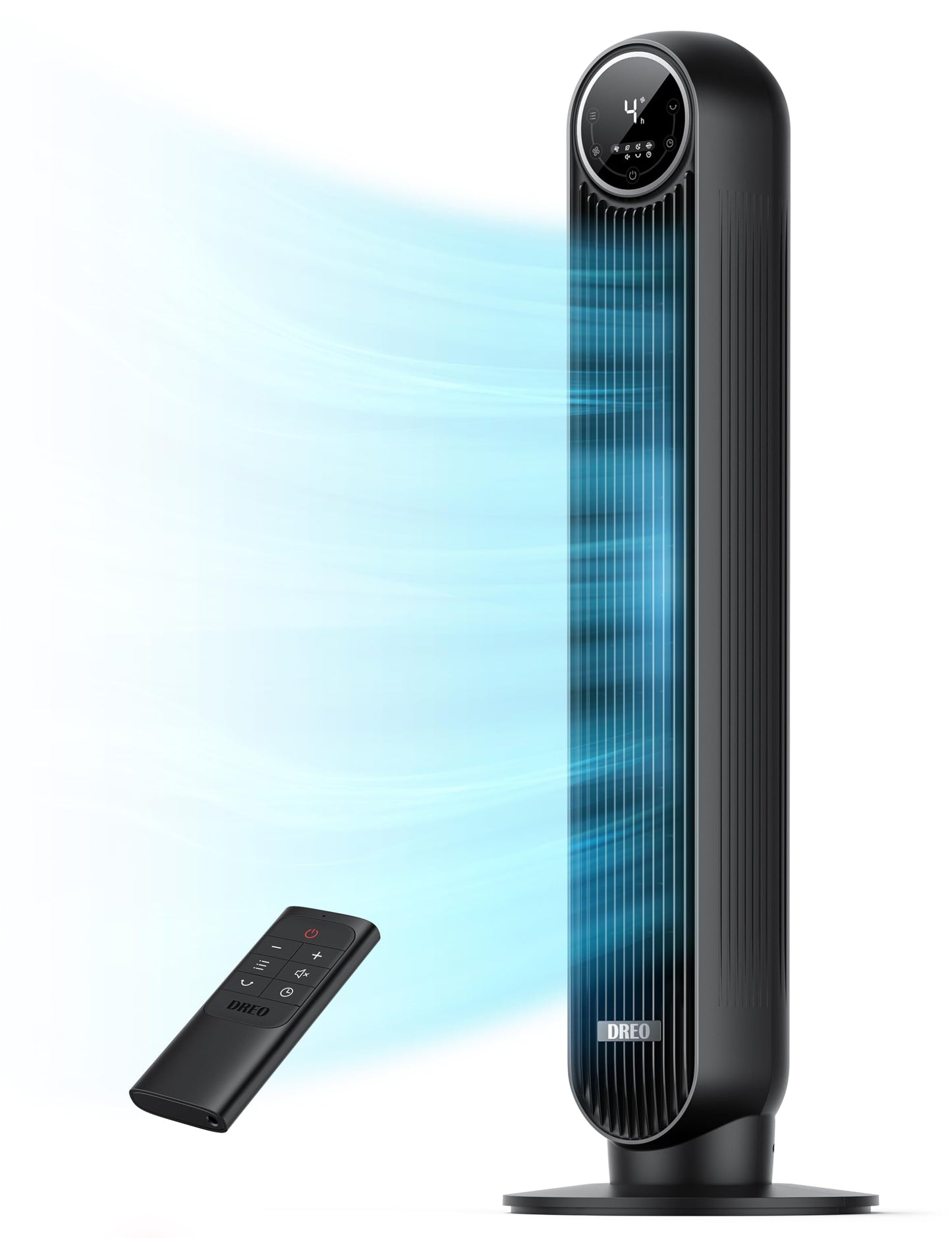 DREO Tower Fan for Bedroom, 28ft/s Velocity, Ultra Quiet Fan, 8 Speeds