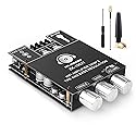 ZK-1002T Bluetooth Amplifier Board 2.0 Channel 100W×2 Class D Audio Amp, TPA3116D2, AUX & Bluetooth Input, DC 12-24V for DIY Speakers with Antenna