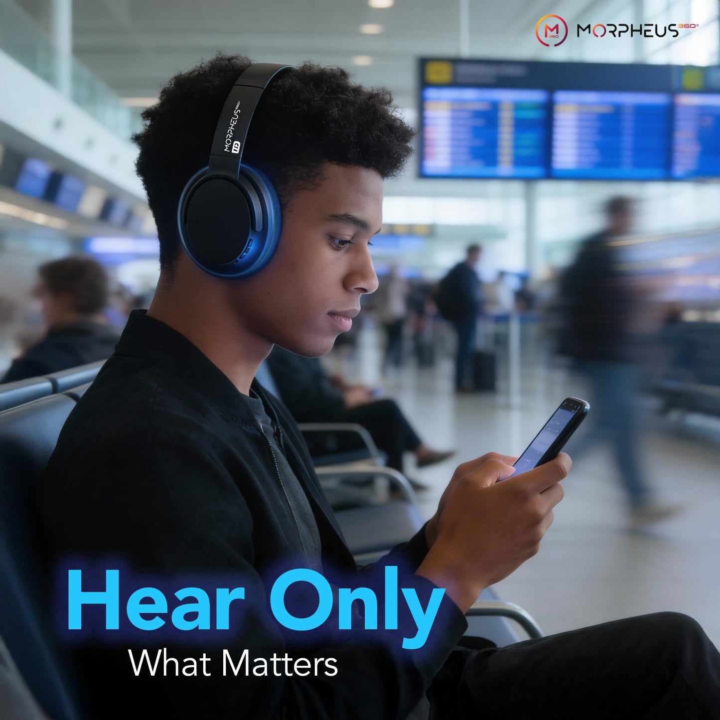 Morpheus 360 Synergy HD Bluetooth Headphones Wireless, Qualcomm aptX HD, CES 2025 Twice Picks Award Creators, Over-Ear Noise Cancelling Headphones