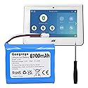 Upgraded 300-10186 Replacement Battery for ADT Command Smart Panel ADT5AIO-1/2/3, ADT7AIO-1 & Honeywell Home Security System Keypad ADT2X16AIO-1/2