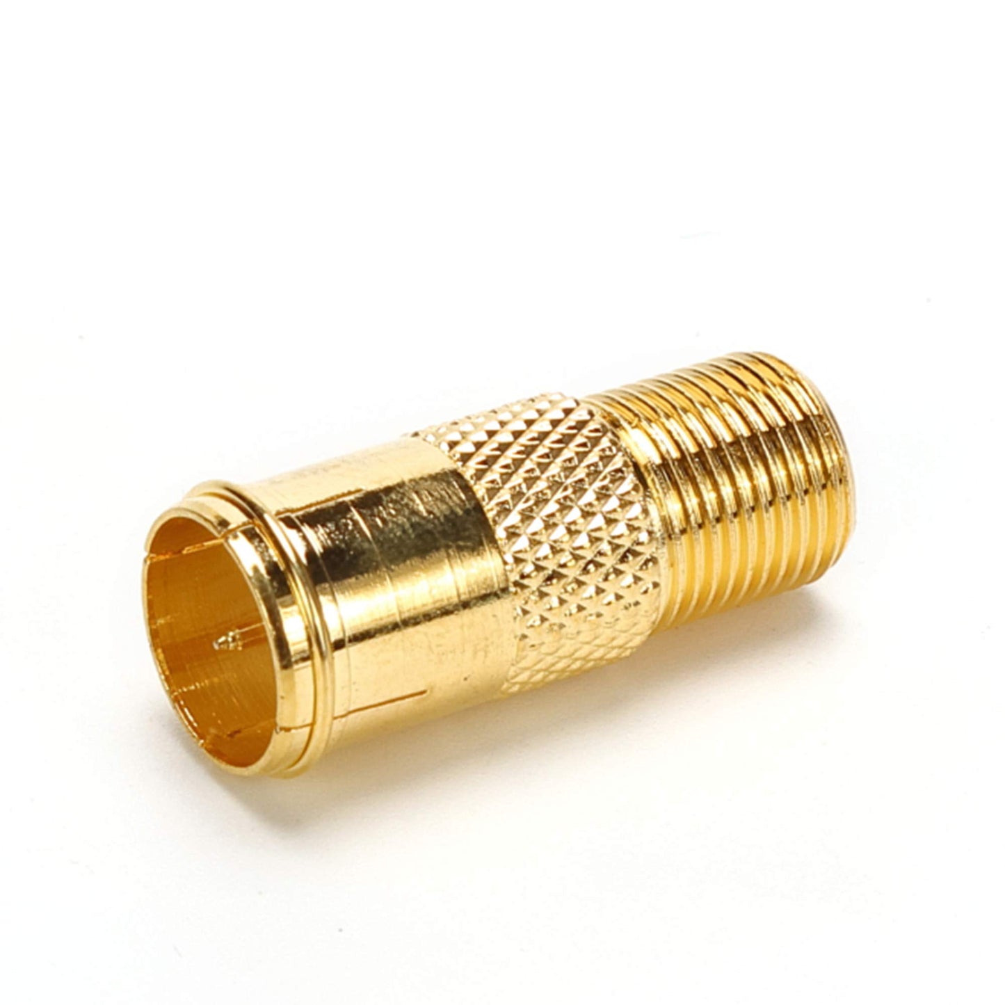 TLS.eagle RG6 Compression F Type Connector Quick Push on Coax Cable Adapter Gold Plated Pack of 5