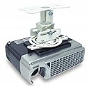 Atdec TH-WH-PJ-FM Flush to Ceiling Projector Mount for Displays up to 33-Pound, White