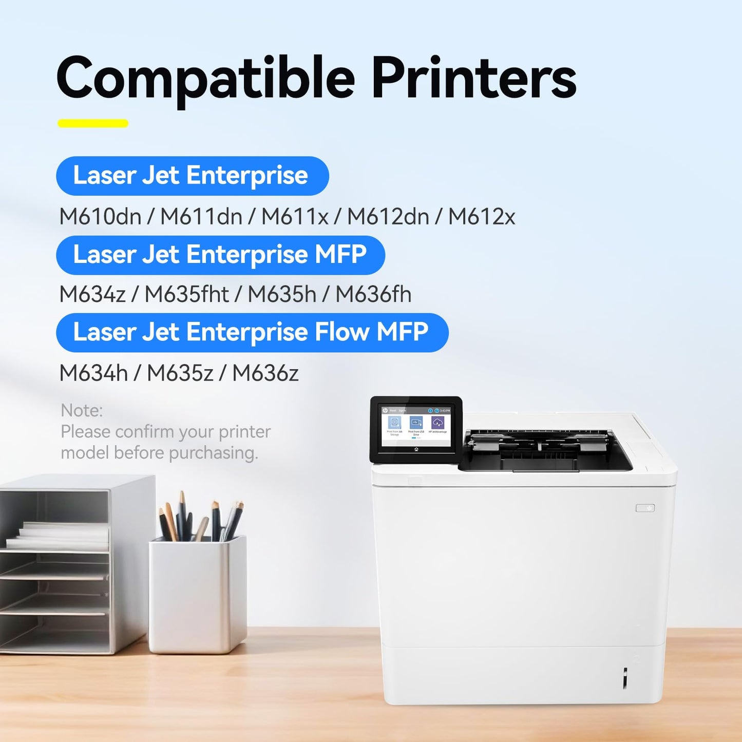 Quomo 147A Black Toner Cartridge Compatible for HP 147A W1470A 147X W1470X for HP Laser Jet Enterprise M610 M611 M612 LaserJet Enterprise MFP M634