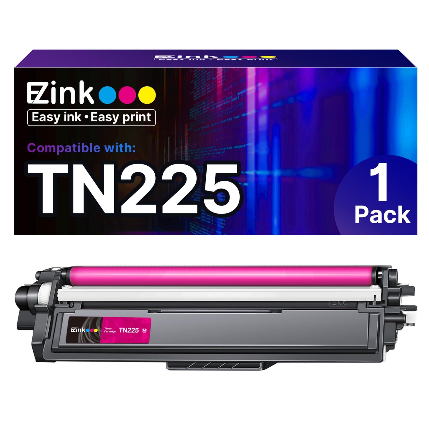 E-Z Ink Compatible Replacement for Brother TN225 Toner Cartridges 1 Magenta