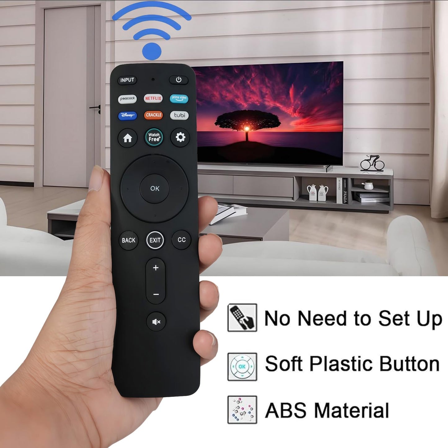 XRT260 IR Replacement Remote Control for VIZIO Smart TV V435-J01 V505-J09 V555-J01 V655-J09 V705-J03 V755-J04 V585-J01 V705X-J03 V756X-J03 M43Q6-J04